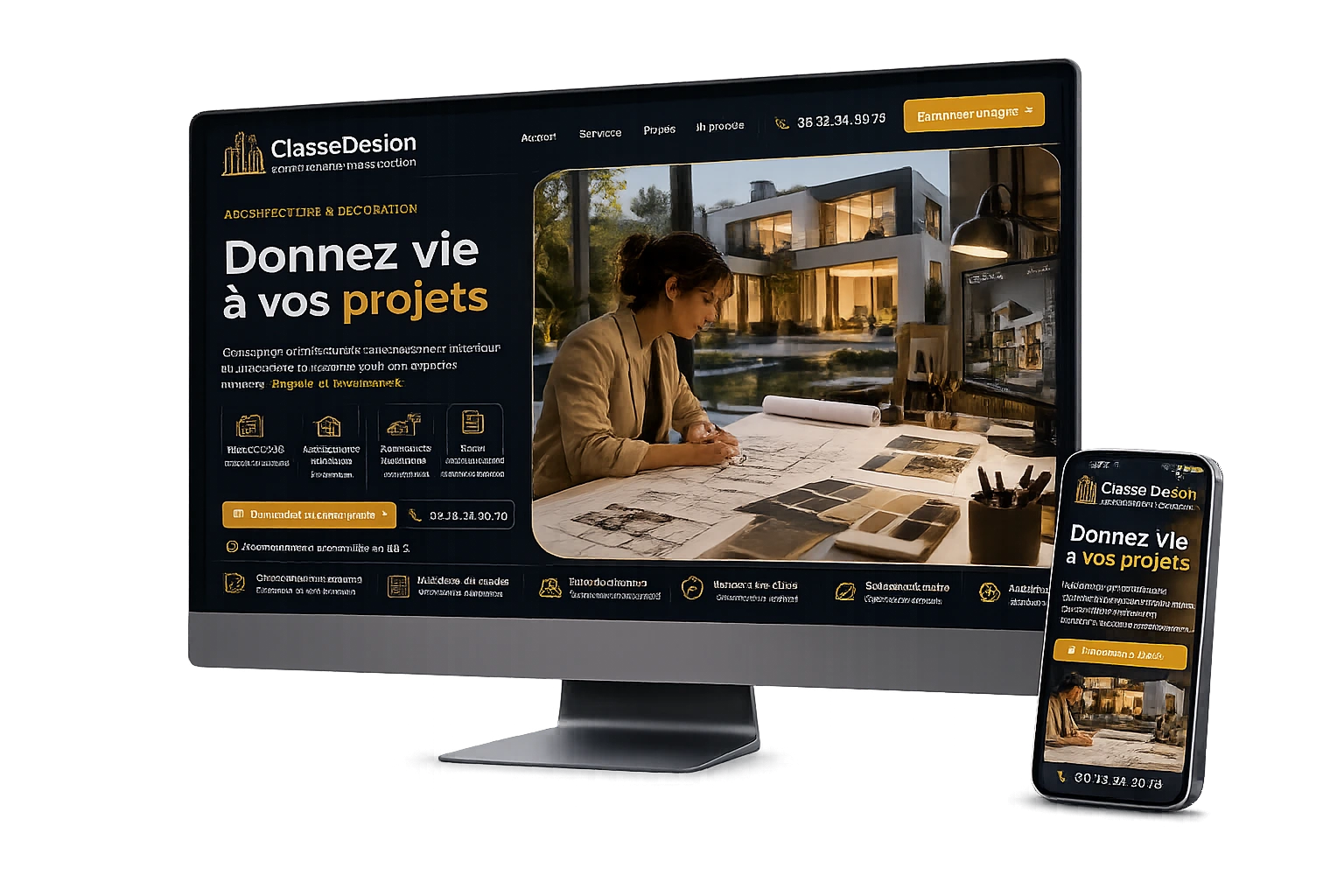 Projet digital professionnel SitePrime