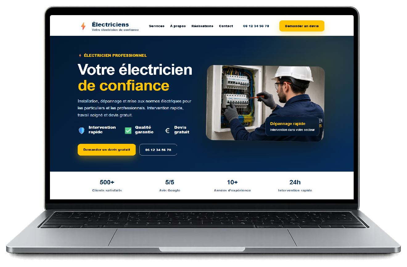 Aperçu du pack Site Vitrine