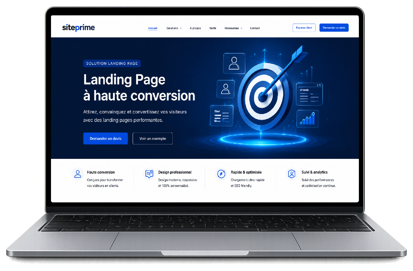 Landing Page professionnelle